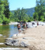 camping gorges du tarn rivière avec enfants