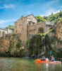 Deux personnes faisant du Kayak au gorge du tarn